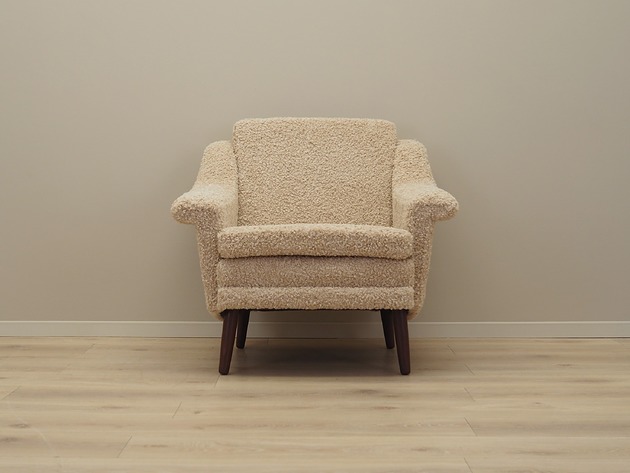 fotele Fotel beżowy, duński design, lata 70, produkcja: Dania