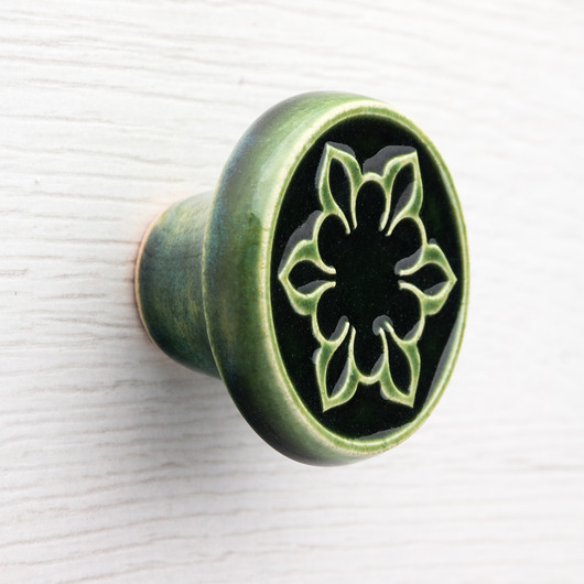 gałki do mebli Gałka do mebli, ciemna zieleń butelkowa , wz.2