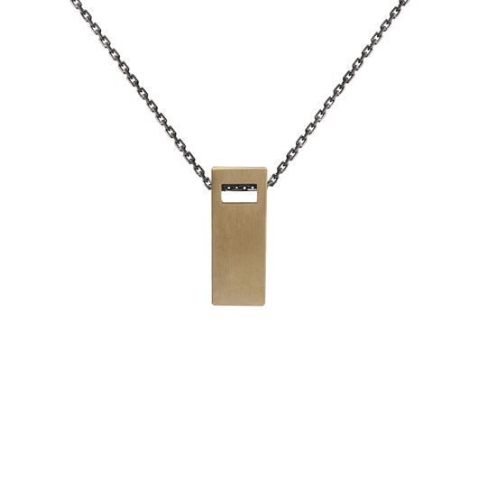 wisiory MONOLITH big / brass necklace