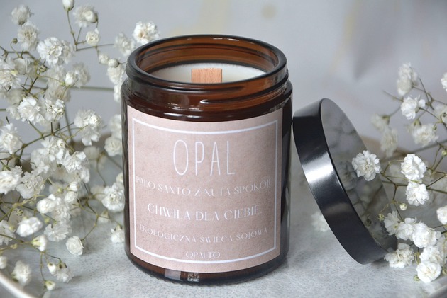 świece zapachowe Ekologiczna świeca sojowa "OPAL"