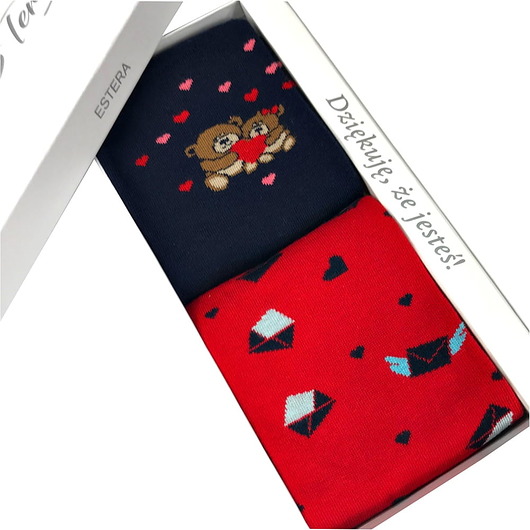 Skarpetki na prezent misie/listy EsteraShop