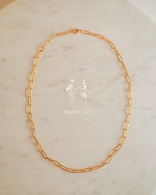 złote naszyjniki Łańcuch na szyję typu spinacz