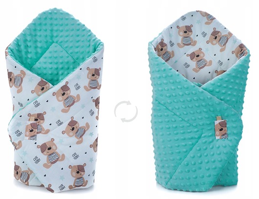 śpiwory i rożki niemowlęce ROŻEK BECIK NIEMOWLĘCY OTULACZ MINKY wzór R022