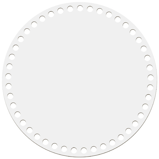 skrzynki, kufry i pudła BIAŁA baza do szydełka 25cm Dno do koszyka torebki Akcesoria do torebek DIY