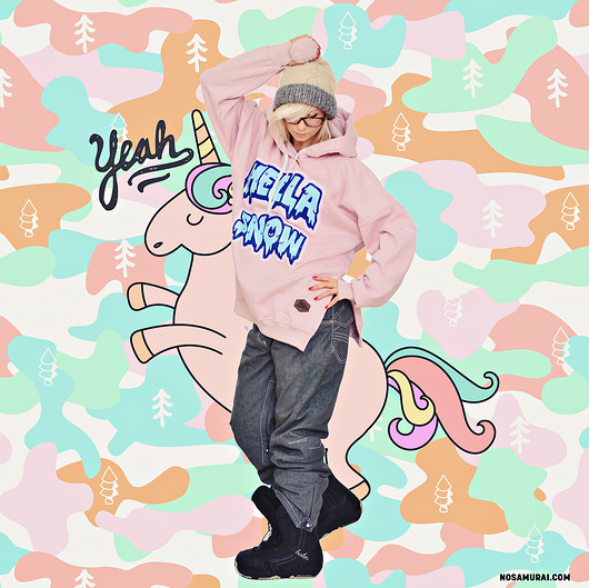 Bluza Hella Snow Hoodie Pink DONT NEED NO SAMURAI