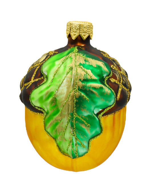 ozdoby choinkowe Bombka choinkowa: Żołądź z liściem