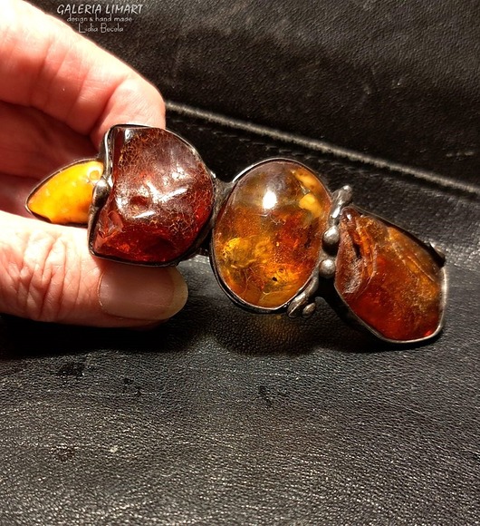 spinki i klamry do włosów Spinka do włosów z bursztynu UNIKAT ręcznie robiony prezent lux