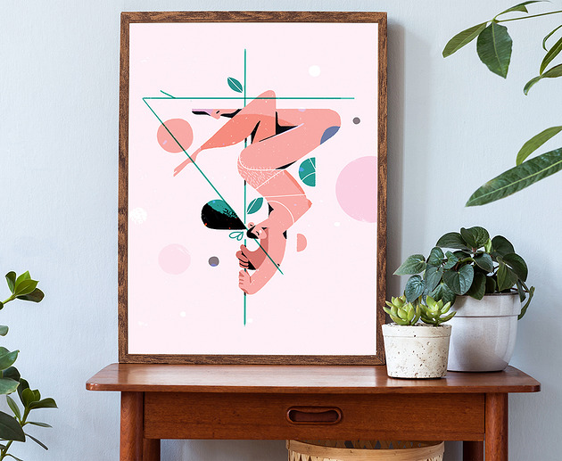 grafiki i ilustracje Pole dance