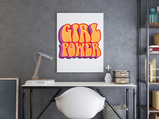 grafiki i ilustracje PLAKAT Girl Power prezent dzień kobiet dla córki dziewczyny