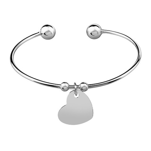 Bransoletka zawieszka serduszko - srebro 925 ZOKO STORE