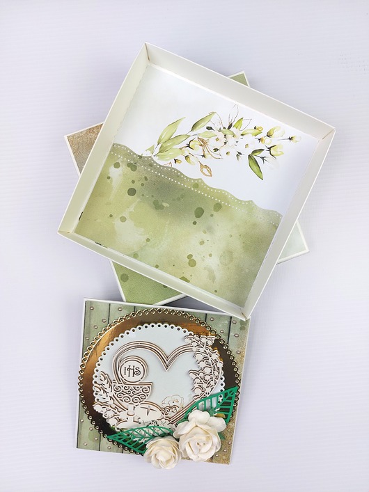 kartki scrapbooking Kartka na I Komunię Świętą