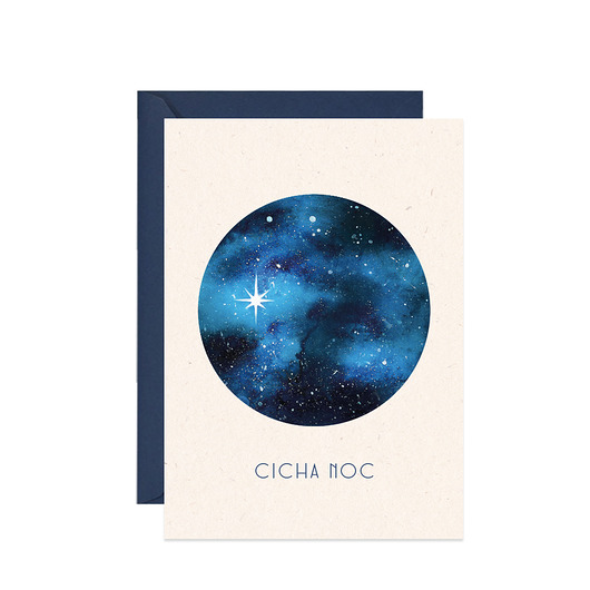 Świąteczna kartka Cicha Noc Paperwords