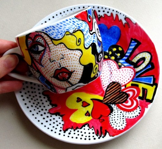 Filiżanka  "LOVE POP-ART" reniah