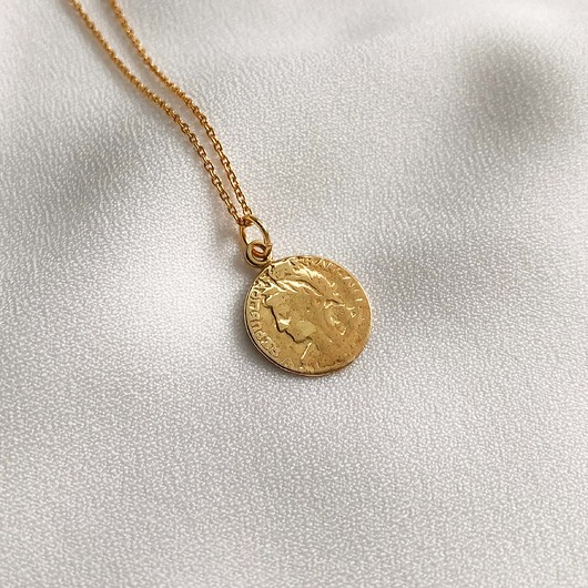 Naszyjnik z monetą Gold Coin Sistone by MS