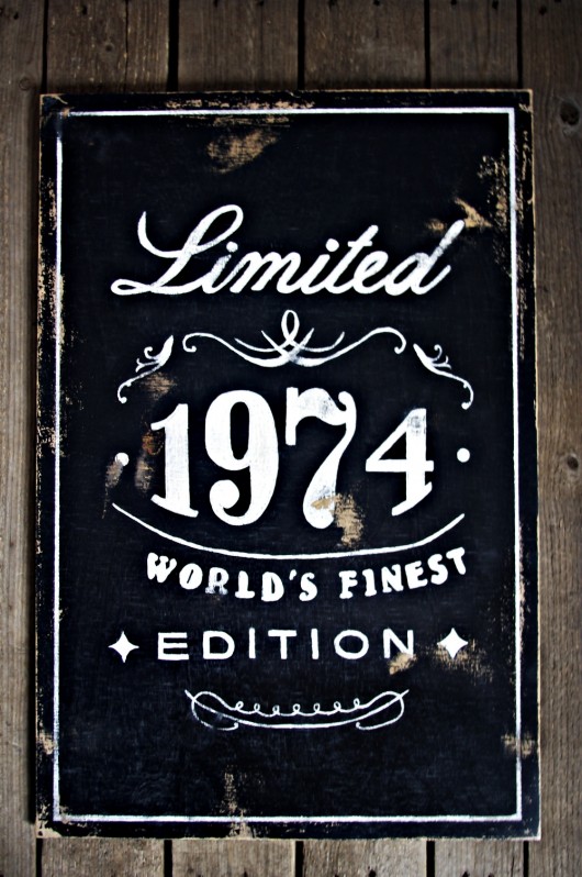 Typografia na sklejce WHISKEY DATA Any THING
