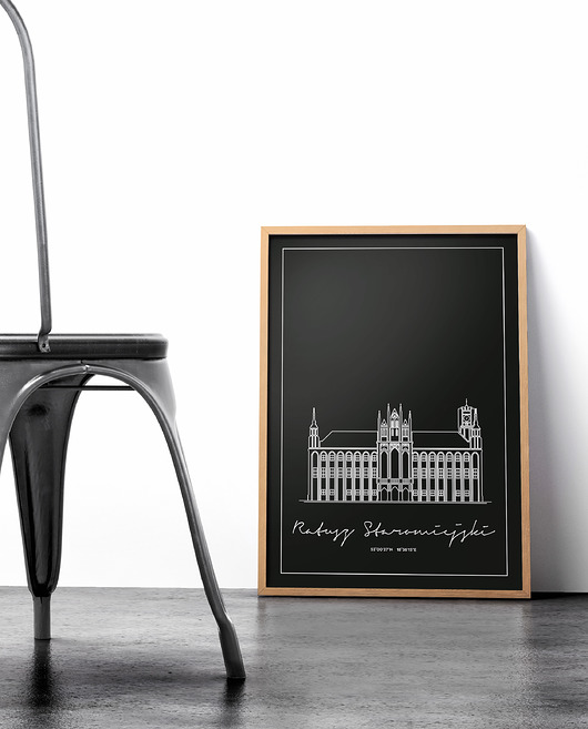 Plakat Architektura - Toruń - Ratusz Peszkowski Graphic