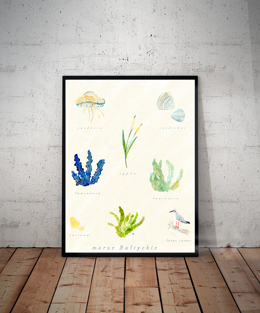 Plakat bałtyckie skarby kordecka art