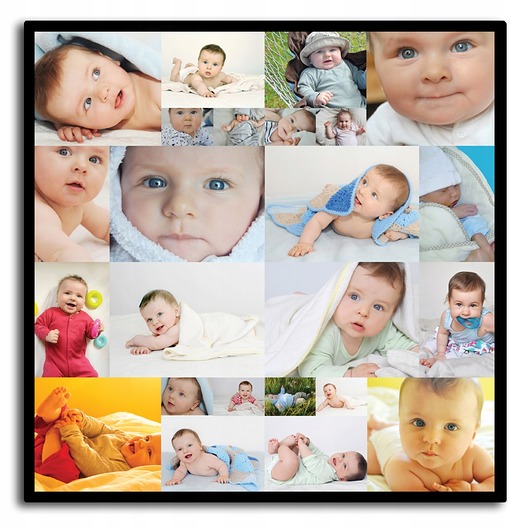 plakaty Plakat kwadratowy kolaż ze zdjęciami, personalizowany
