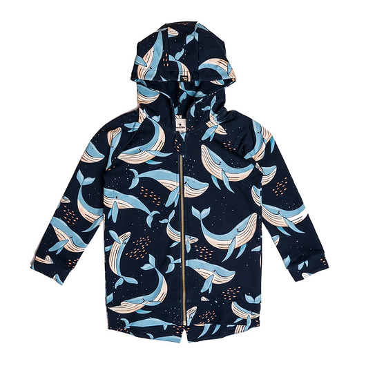 bluzy dla chłopców Bluza z kapturem Granatowy Wieloryb
