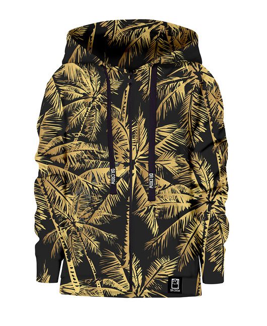 bluzy dla chłopców Bluza Zamek Chłopiec DR.CROW Gold Palms