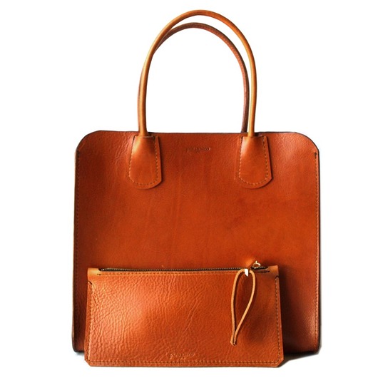 SHOPPER koniak - naturalny jucht barwiony PAWDECO