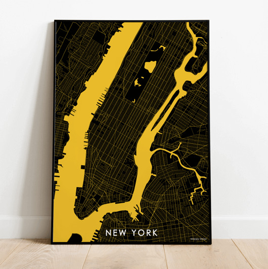 Mapa plakat - Nowy Jork Mappy Maps