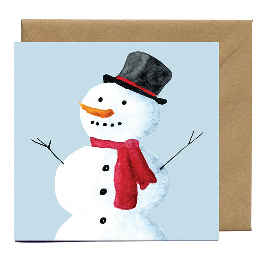 kartki świąteczne Kartka bożonarodzeniowa Bałwanek