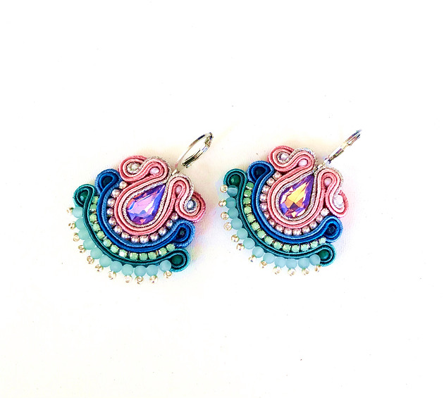 kolczyki soutache Sutaszowe kolczyki COSTA NOVA