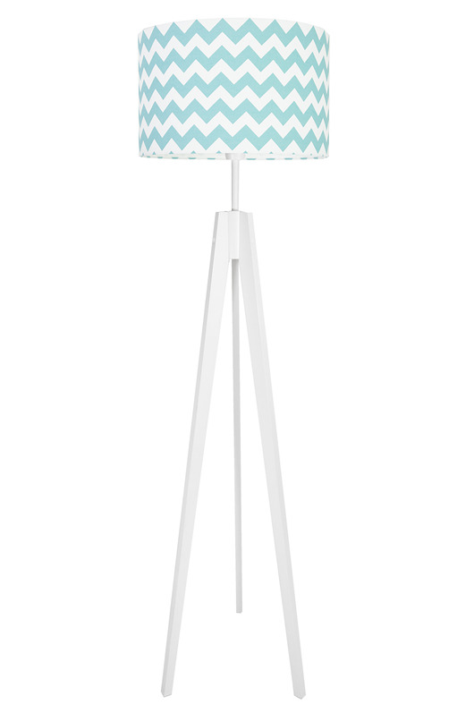 Lampa podłogowa chevron turkusowy youngDECO
