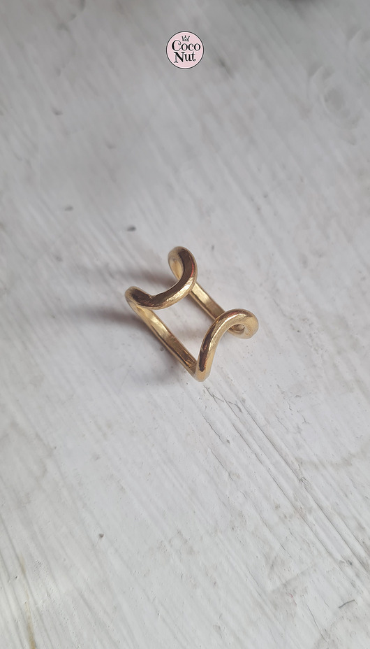 nausznice Nausznica DUBL złocona na środek ucha