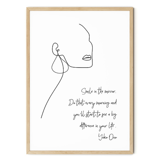 Plakat abstrakcyjny One line body no. 3 myscandi