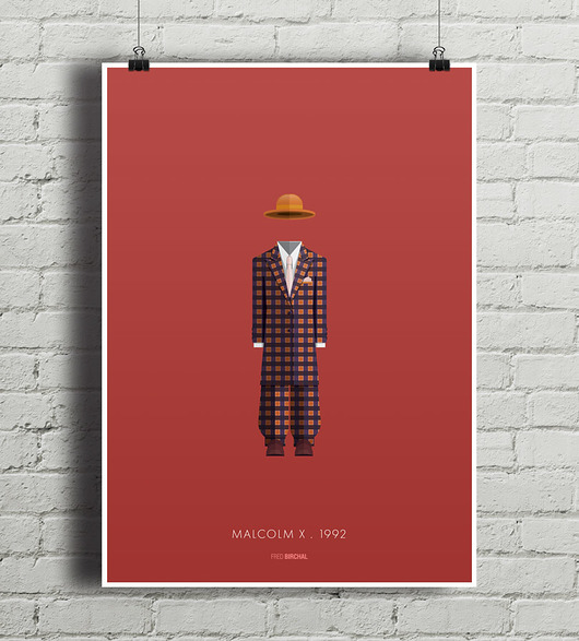 Malcolm X - plakat A4 minimalmill