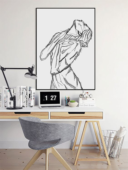 Plakat- Kobieta A4 k mon