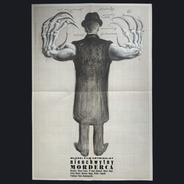 plakaty Plakat do filmu NIEUCHWYTNY MORDERCA aut. Franciszek Starowieyski, 1974 r