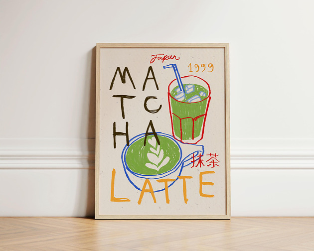 plakaty Plakat Matcha Latte Japan 1999