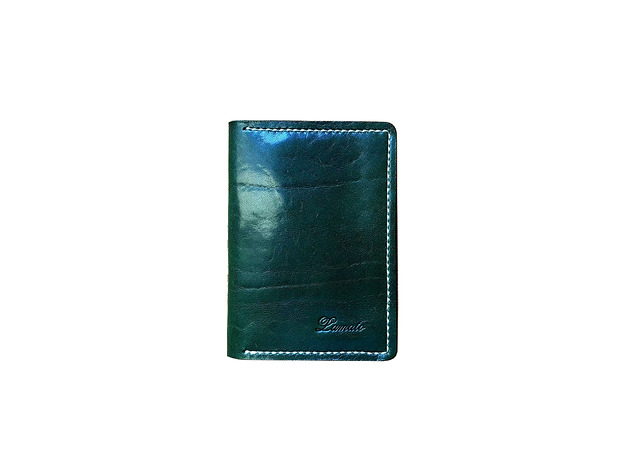 Etui na karty 010 zielone - mini portfel Lamato