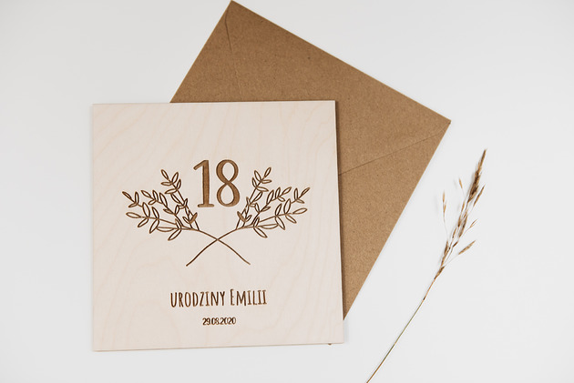 kartki scrapbooking Kartka na 18 urodziny / osiemnastka