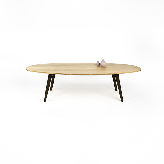 Owalny stolik dębowy 170 SyDesign