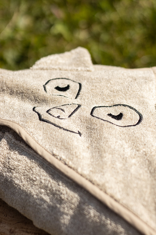 przewijaki i ręczniki dla dzieci Lniany ręcznik frotte z kapturkiem dla dzieci i niemowląt