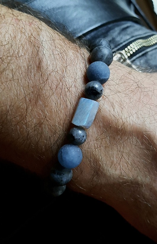 biżuteria męska Bransoleta Męska BLUE & BLACK  Amulet