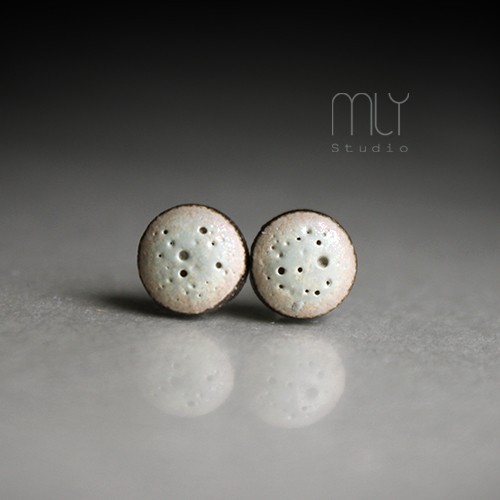 kolczyki ceramiczne Kolczyki ceramiczne Mini Gri 6mm