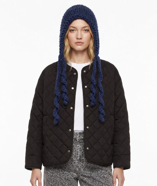 czapki damskie BONBON balaclava x bonnet granat babe