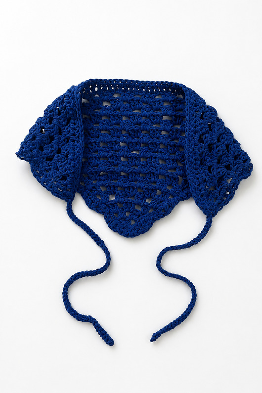 czapki damskie Fiorki Bandana Blue