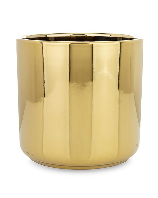 doniczki Kwietnik Osłonka Ceramiczna Złota