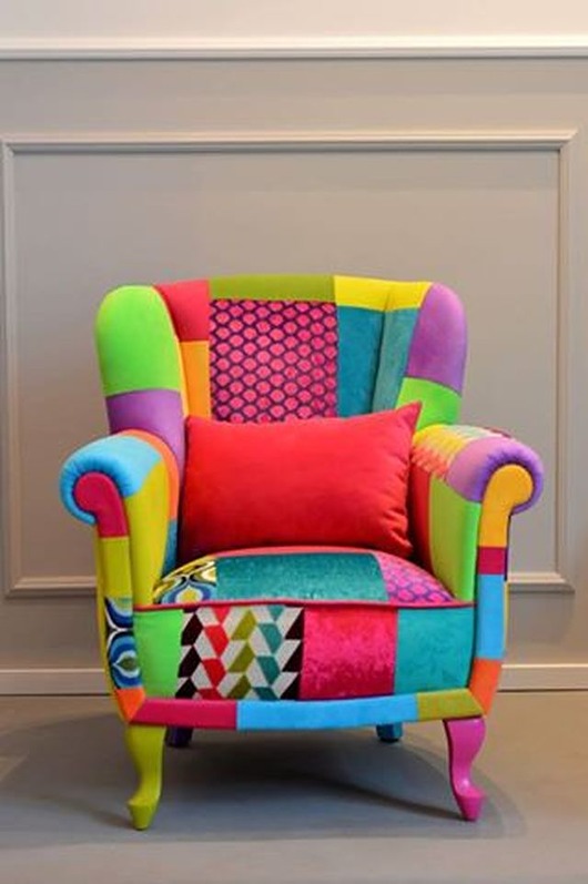 fotele Fotel Patchwork Juicy Colors