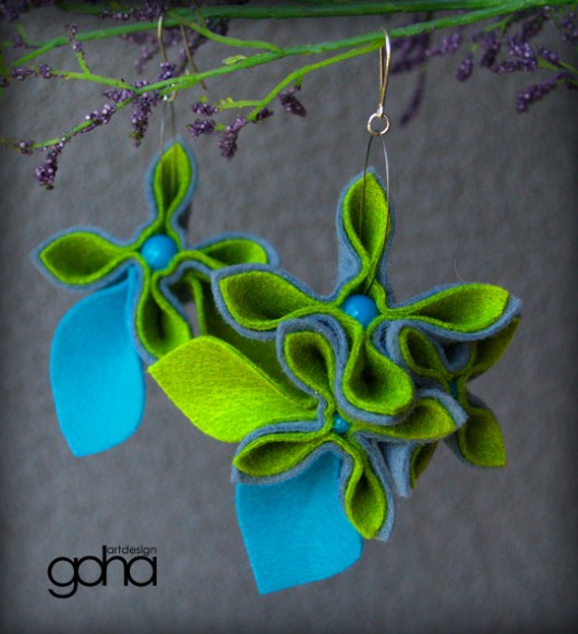 Lazur nieba w tataraku FlowerFelt Design