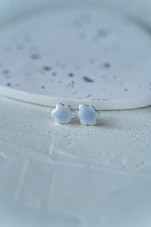kolczyki ceramiczne Kolczyki porcelanowe CLOUD