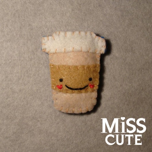 Kubek z kawą magnes Miss Cute