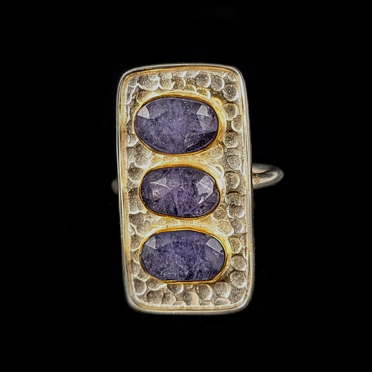 pierścionki srebrne Pierścionek baśniowe tanzanity