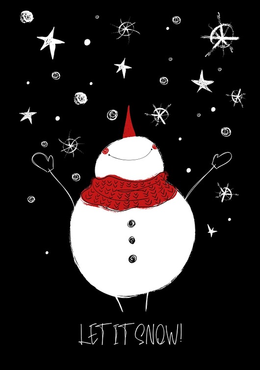 plakaty Plakat "Let is snow"